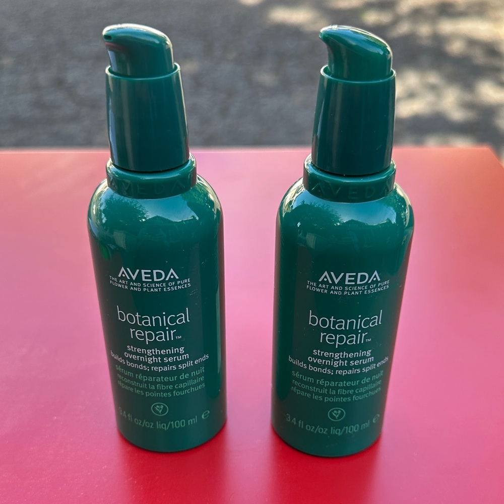 2 Bottles of Aveda Botanical Repair Strengthening Serum - Green - New!